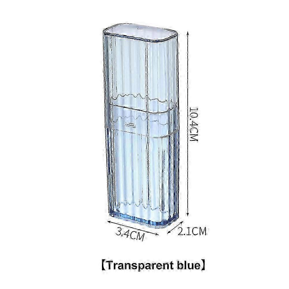 4PCS portable transparent storage box for business trips, toothpicks, cotton swabs, minimalist small items, bandage sorting