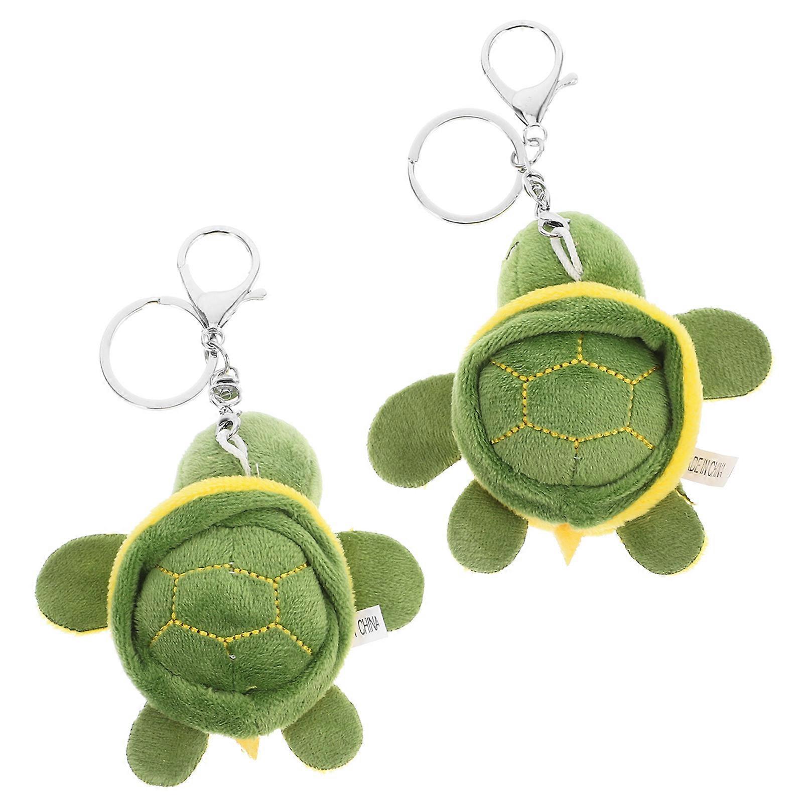 Plush Turtle Keychain Stuffed Animal Keychain for Decoration 10Pcs