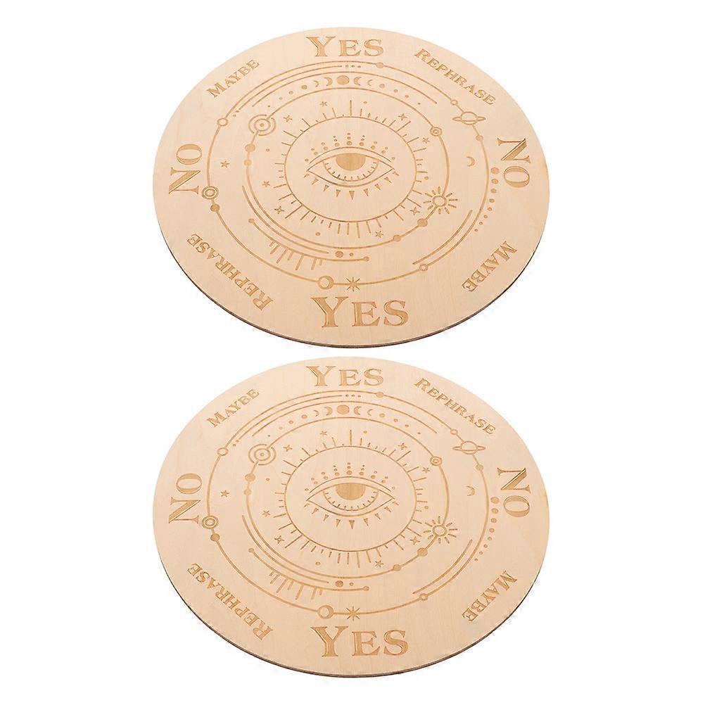 Divination Board with Wooden Material for Pendulum Use 6Pcs Set