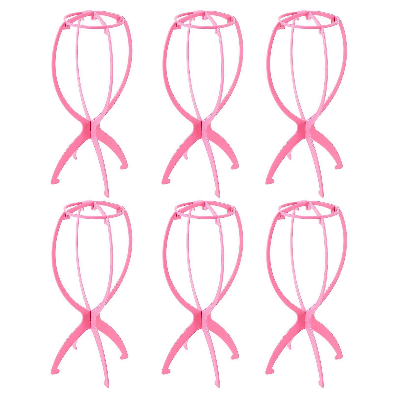 Wig Storage Stand Plastic Wig Bracket for Storage Use 6Pcs