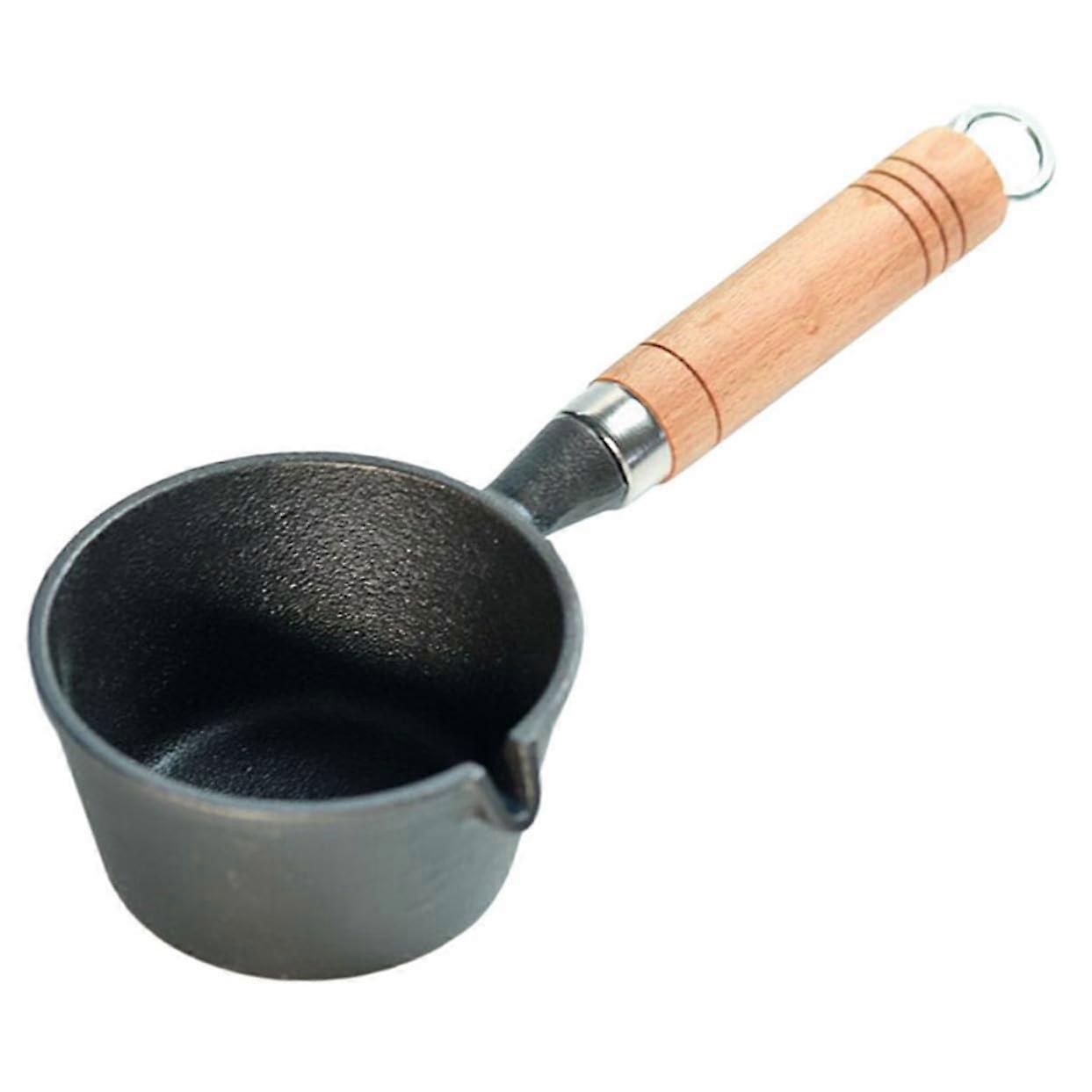Cast Iron Mini Non Stick Omelet Pan Portable Milk Pot Multifunctional Heating Saucepan For Gas Stove Induction Hob