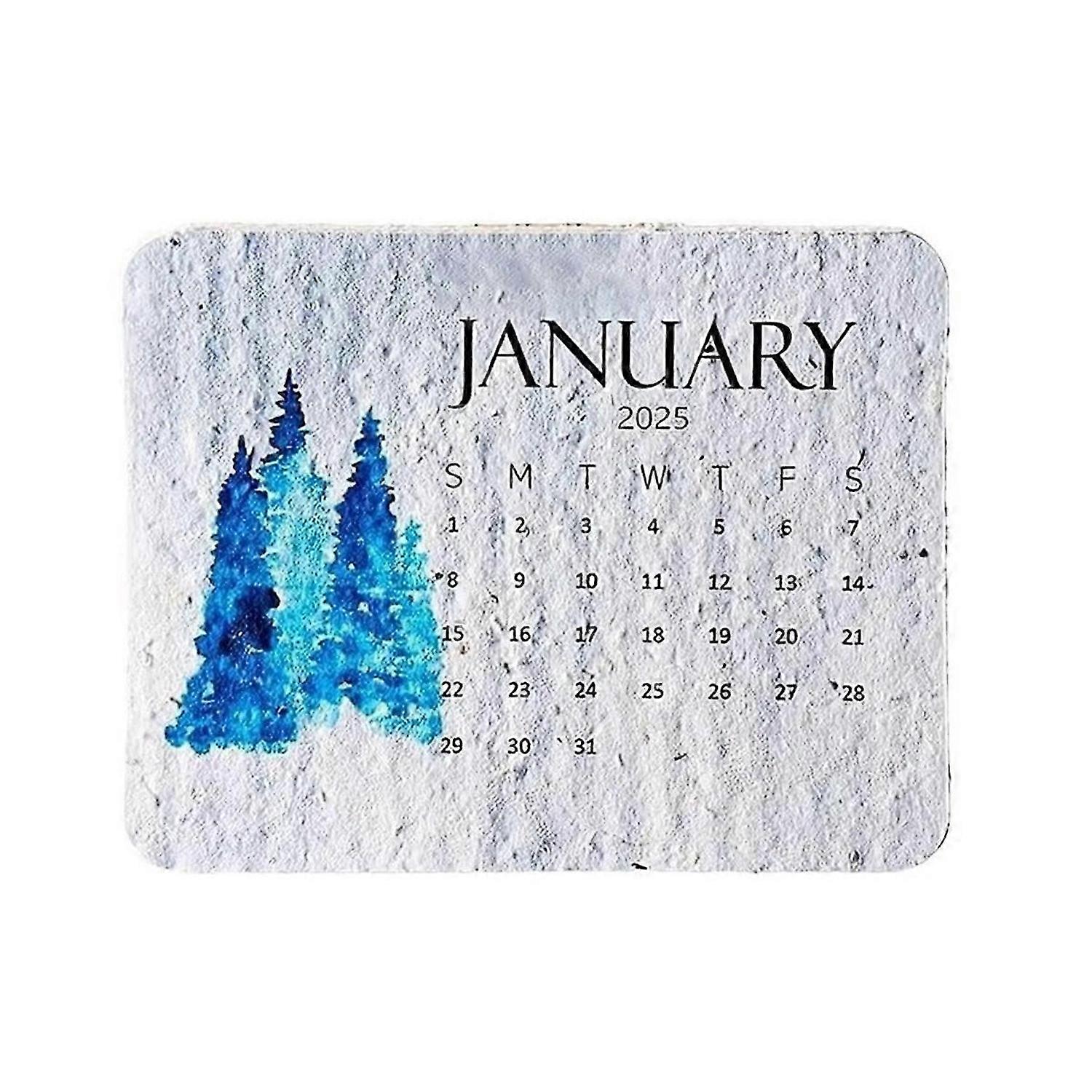 2025 Paper Calendar Plantable Week Month Date Display Calendar Daily Planner Calendar Aesthetic Cale