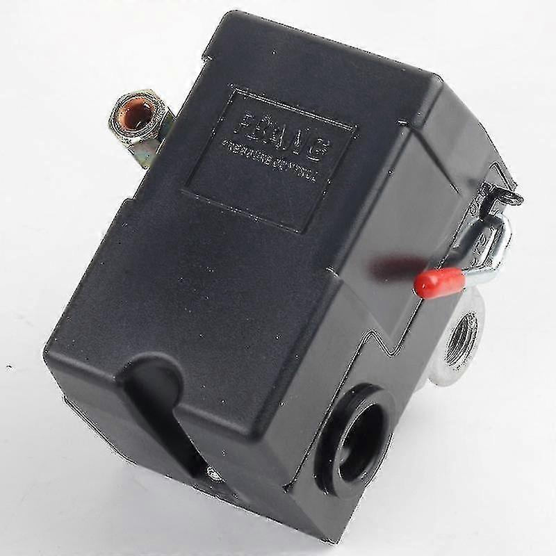 4-Port 20A Air Compressor Pressure Switch, 95-125 PSI Replacement Control Unit