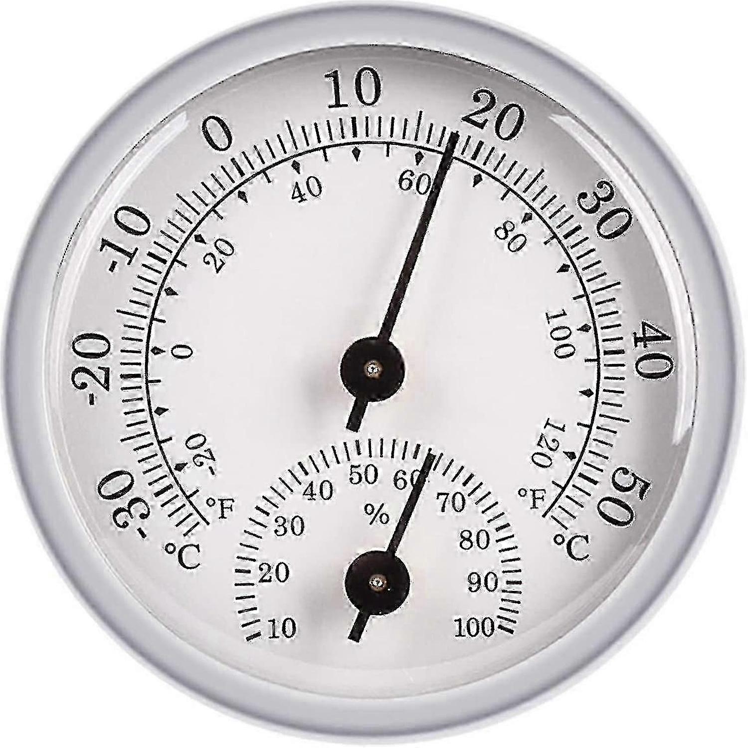Hygrometer Thermometer, Humidity Sensor Monitor Detector Measurements, Analog Thermometer Used In Indoor/outdoor Patio Wet Environment -ZHENV