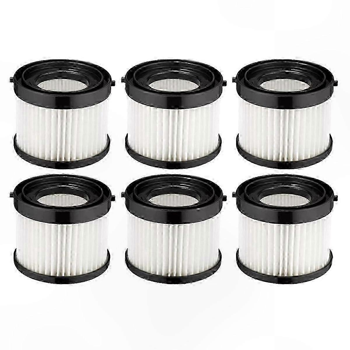 6-Pack HEPA Filters for Cordless Vacuum Cleaner Models 49-90-0160, 0882-20, M18-Compatible