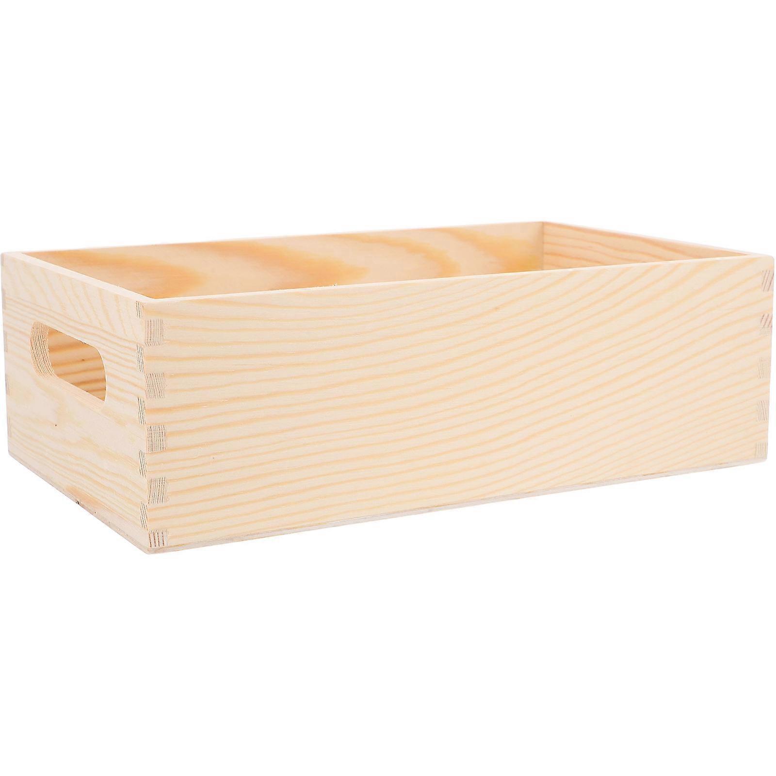 Wooden Crate Basket Small Tool Box for Storage Use 5Pcs Multi-Use Case