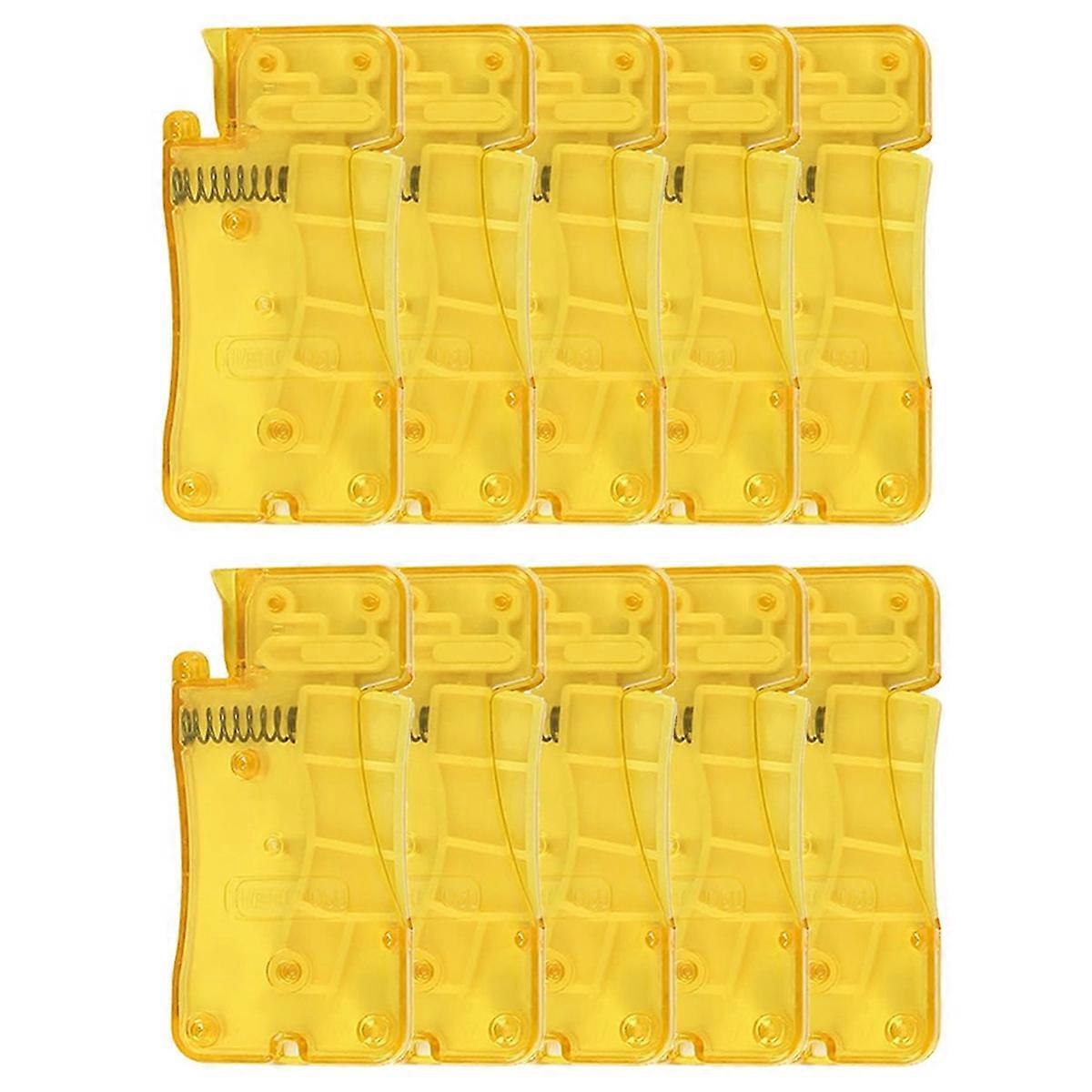 Auto Needle Threader for Hand Sewing, yellow 10pcs