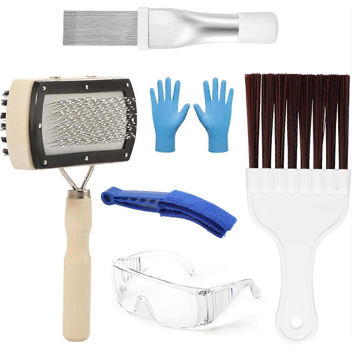 6 Pcs AC Coil Cleaner Brush, Double Sided Air Conditioner Condenser