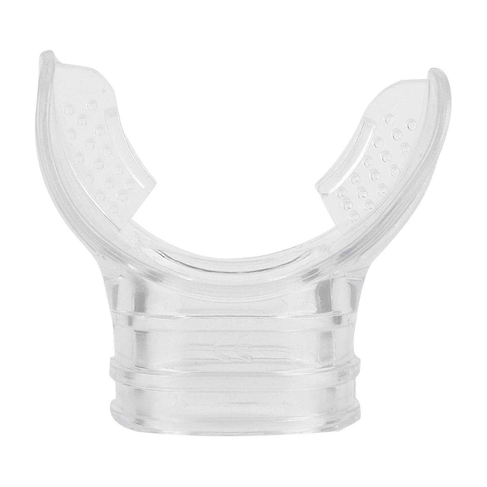 Transparent PVC Professional Scuba Diving Standard Bite Mouthpiece