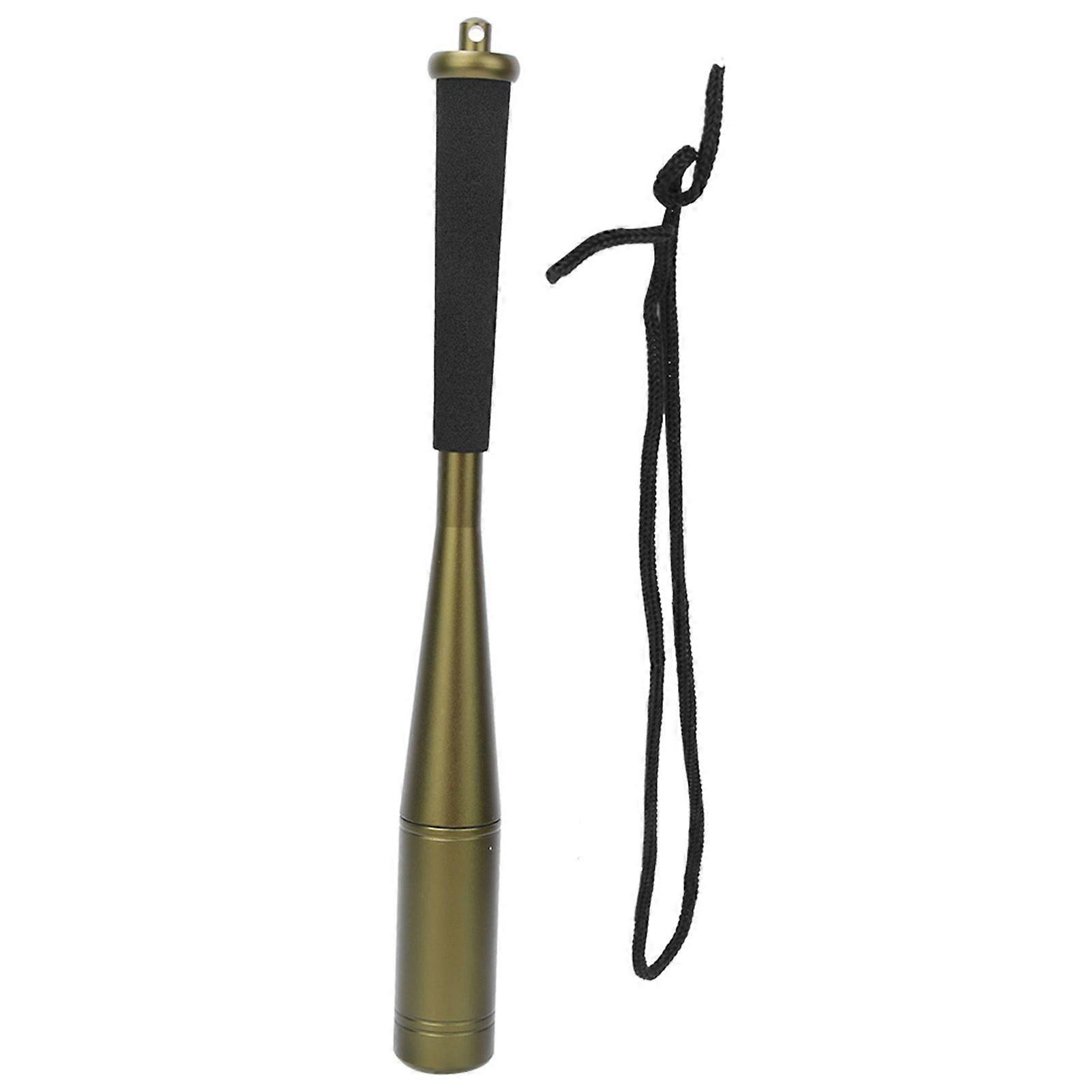 25mm Diameter Fishing Bat Tool Aluminium Alloy Head 2 Colours Fish Priest with Foam HandleGreen