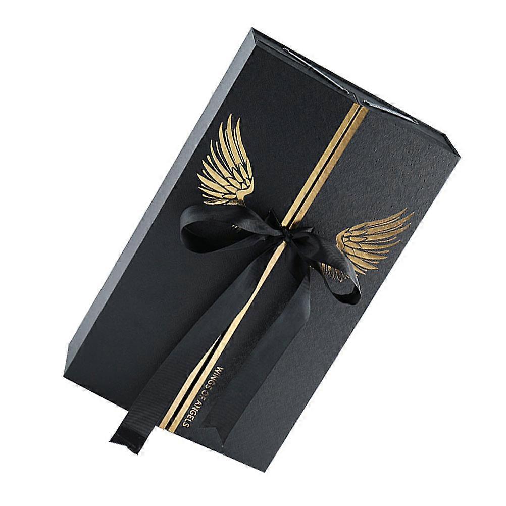 Valentine's Day Gift Box Wrapping Box for Present 1Pcs Black Paper