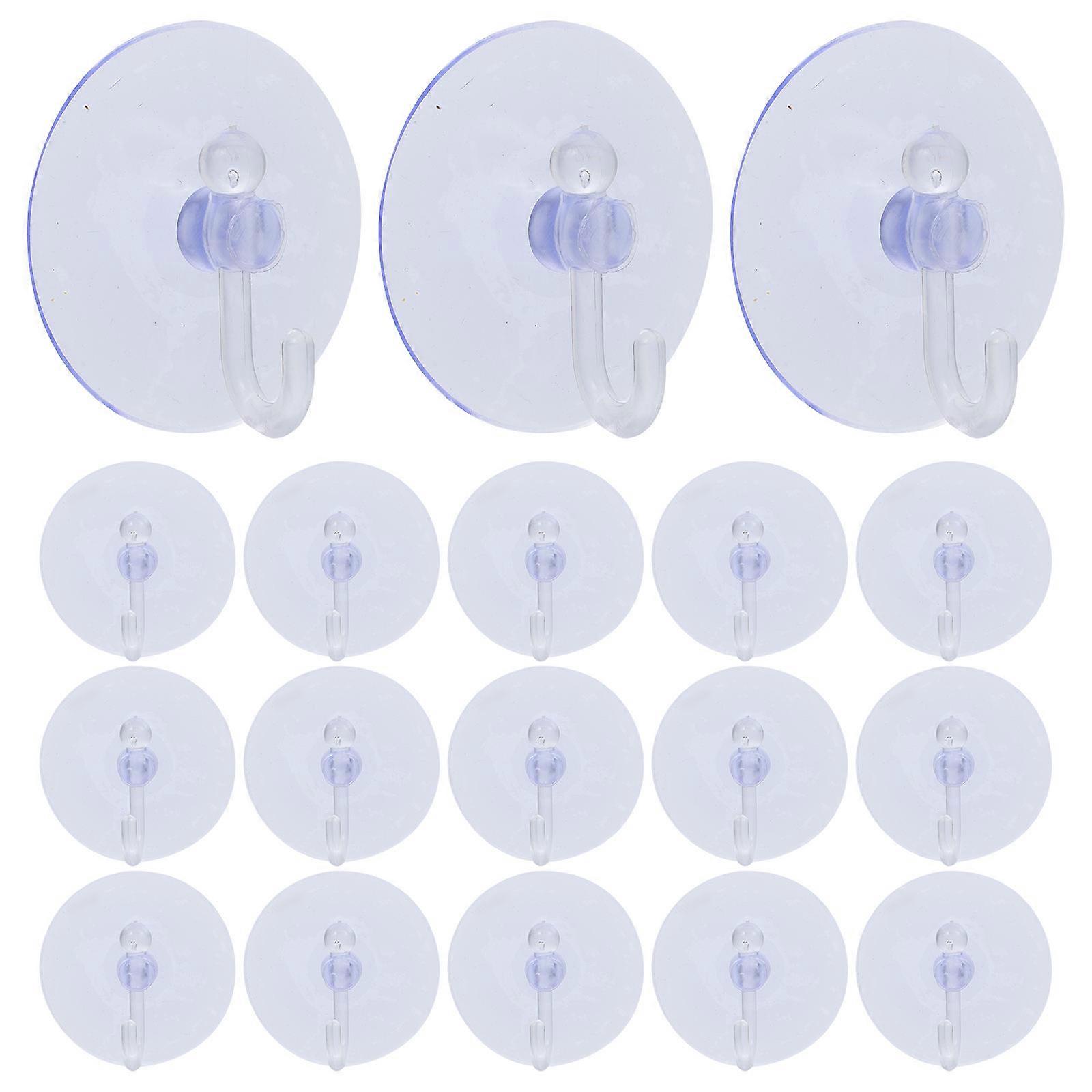 Suction Cup Hooks Transparent for Storage 120Pcs Clear Suction Hooks