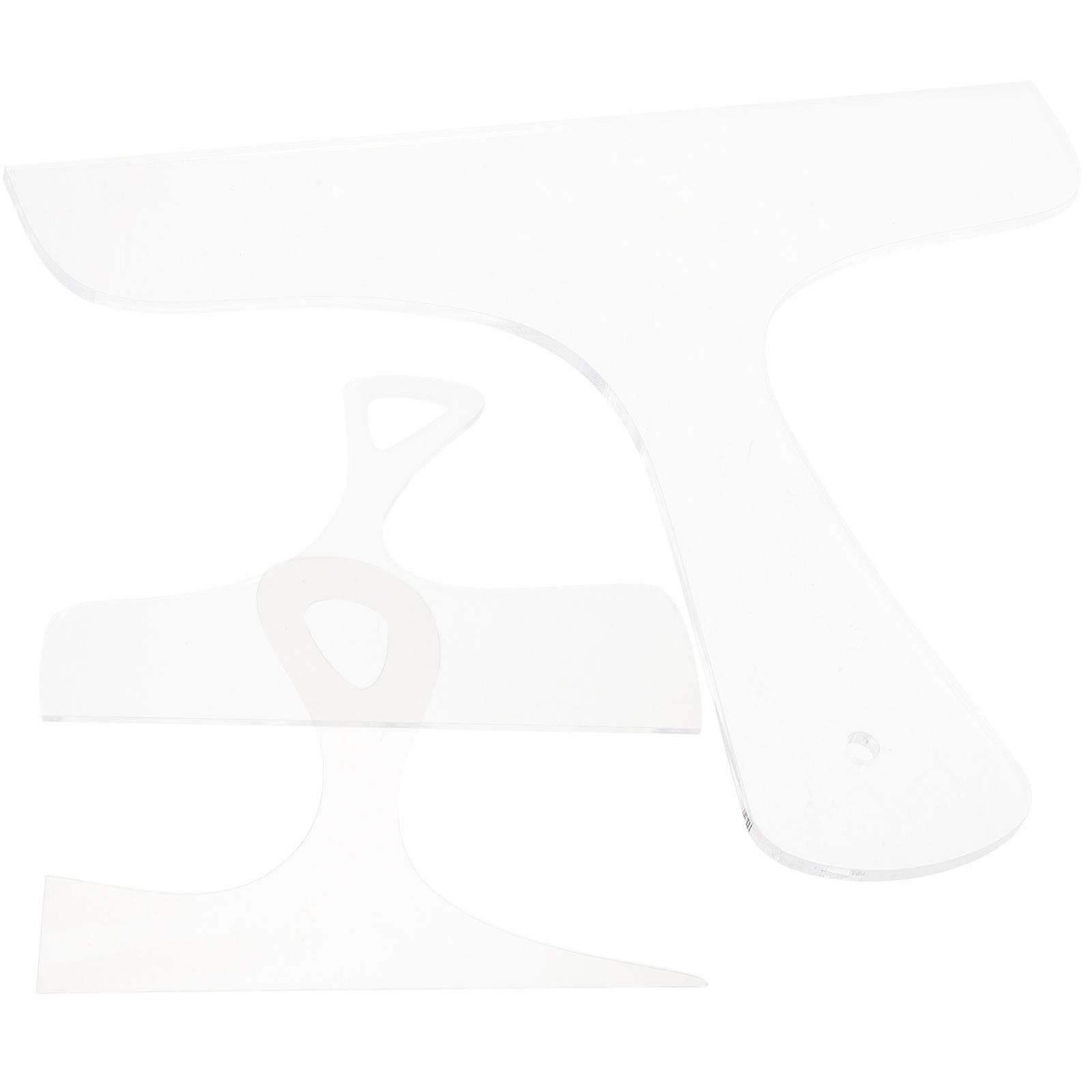 Acrylic Handle Template Cutting Handle for Kitchen 6Pcs Reusable Guide