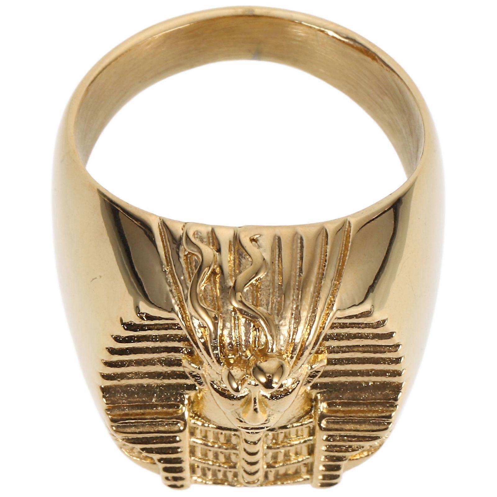 Finger Ring Egyptian Ring for Decoration 2Pcs Golden Men Accessory