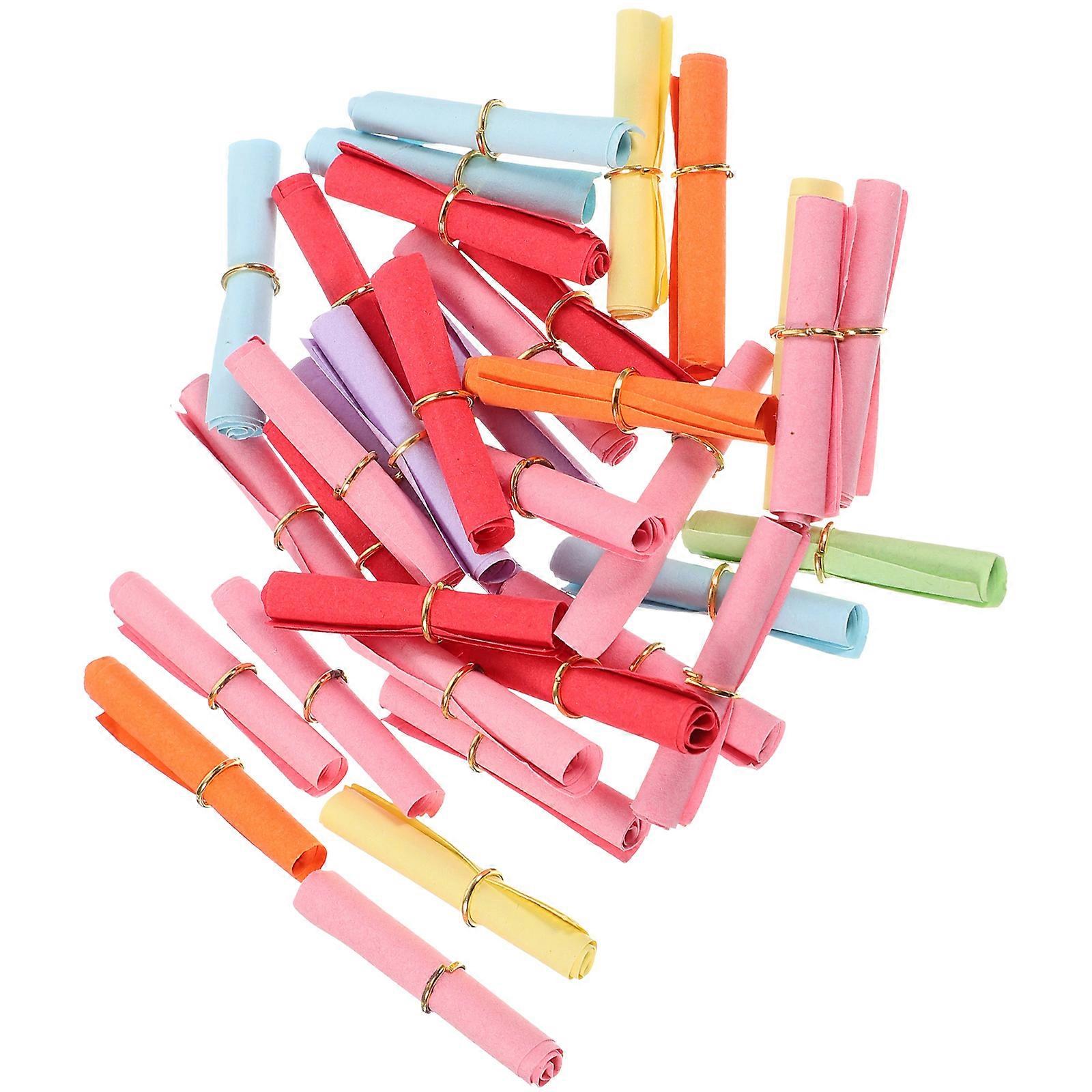 Wishing Paper Creative Paper Rolls for Writing 150Pcs Multicolor Scrolls