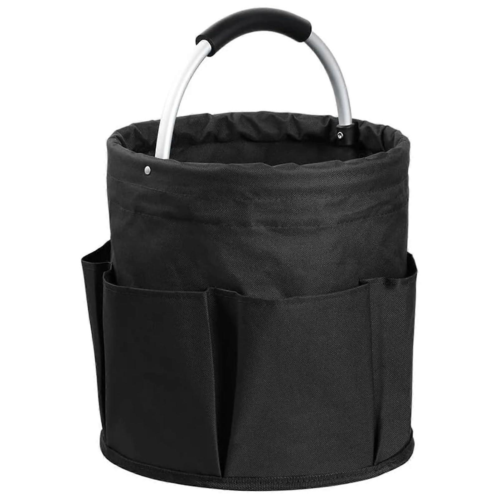 Boot Storage 17L Car Boot Organizer Bag With Handle, Folding Basket, Car Wash Storage, Outdoor Caddy, Black