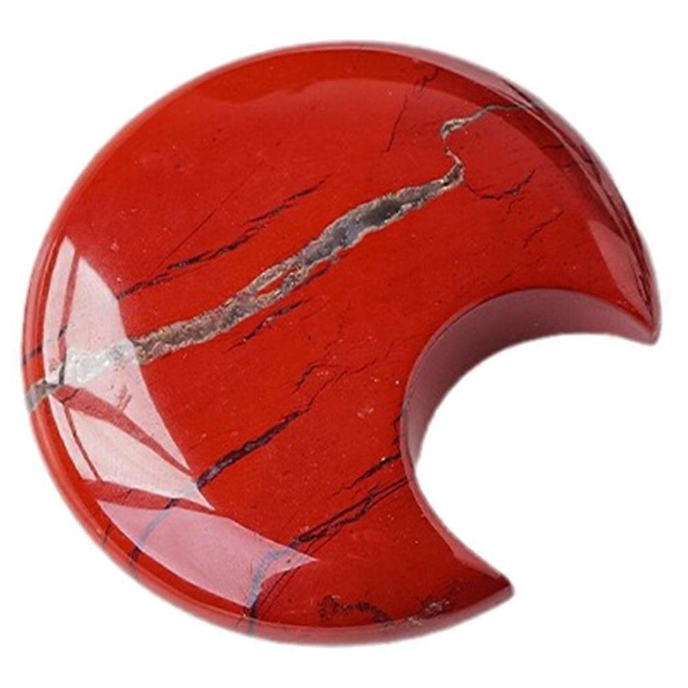 Crystal Moon Stone Moon Adornment for Home Display 5Pcs Red Set