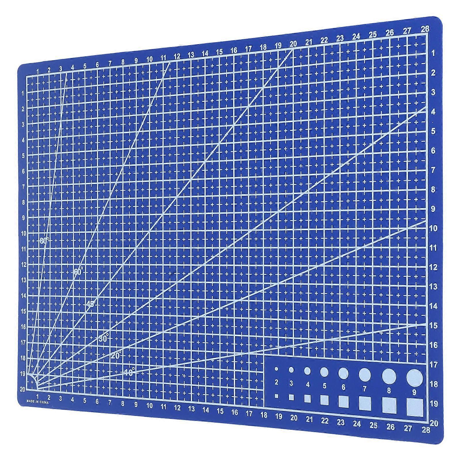 5Pcs Double Sided Cutting Board A4 Mat For Precision Cutting And Art Carving Projects In Dark Blue Color