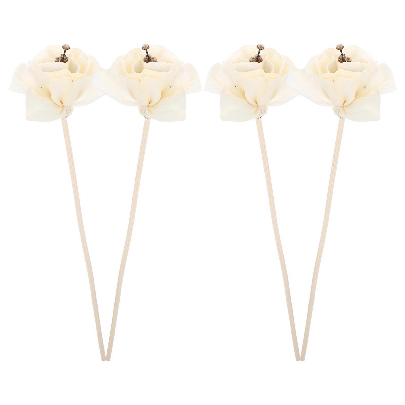 Diffuser Oil Refill Simulation Flower Diffuser Air Freshener Decoration For General Users 4Pcs