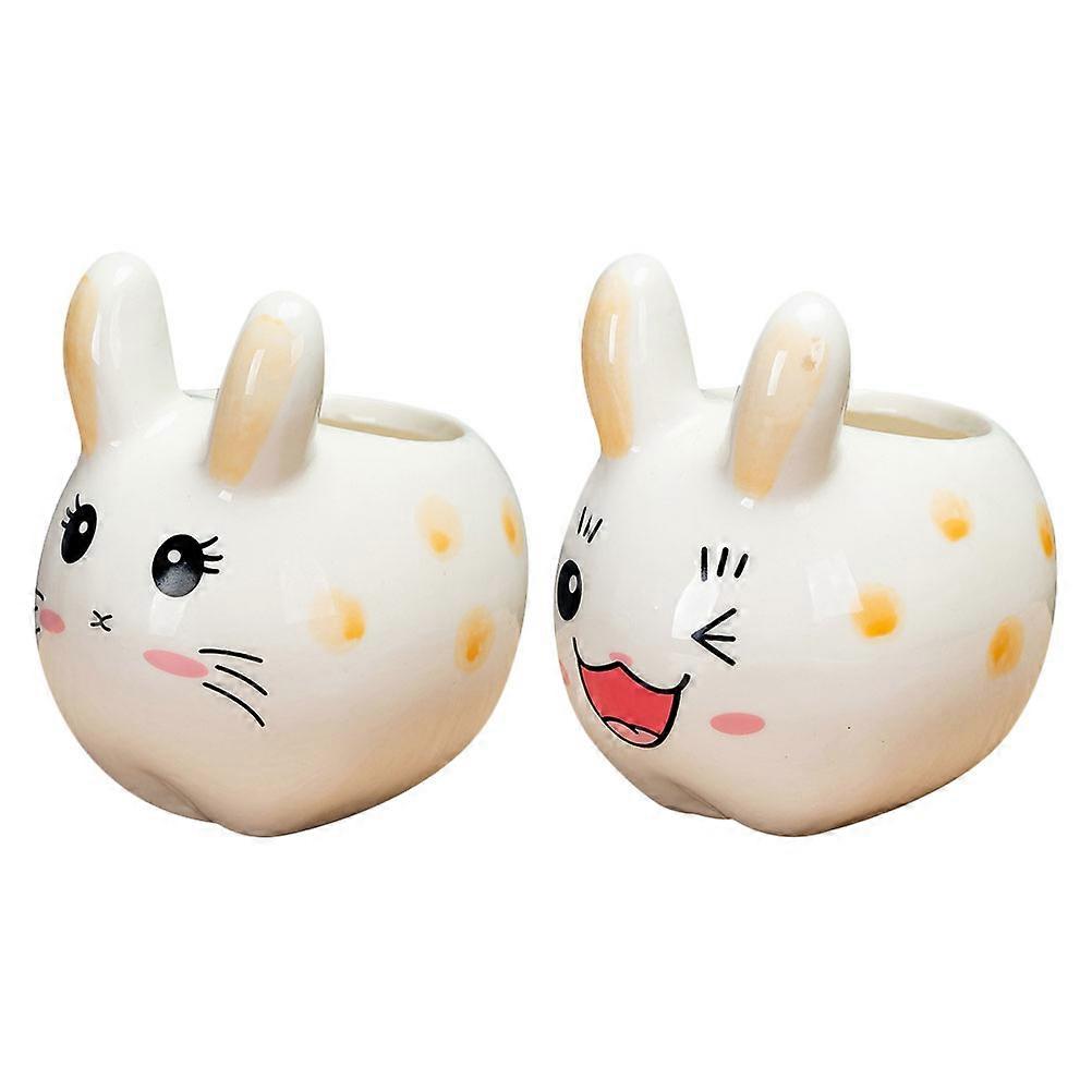 Decorative Succulent Pot Rabbit Planter Multi-Function 8Pcs Set