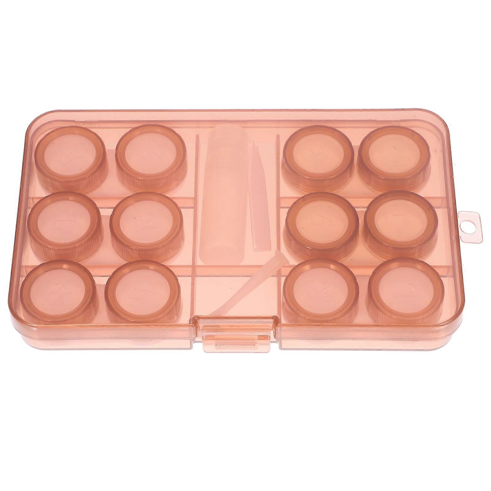 Portable Lens Case For Users 5 Sets Rectangular Size 16.00X9.80X2.00CM Leak Prevention