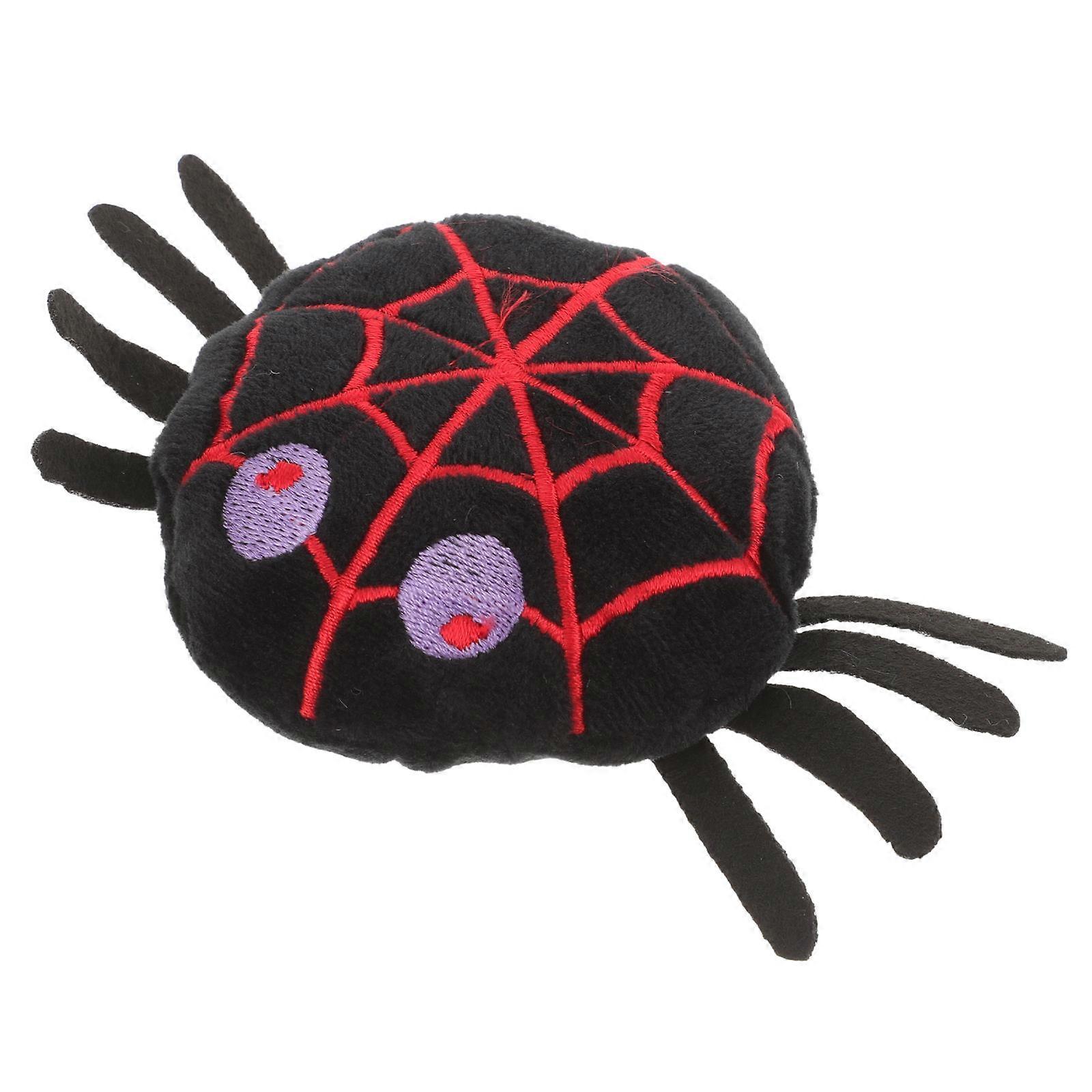 Pet Halloween Cat Toy Plush Spider for Self-Playing 4Pcs Set