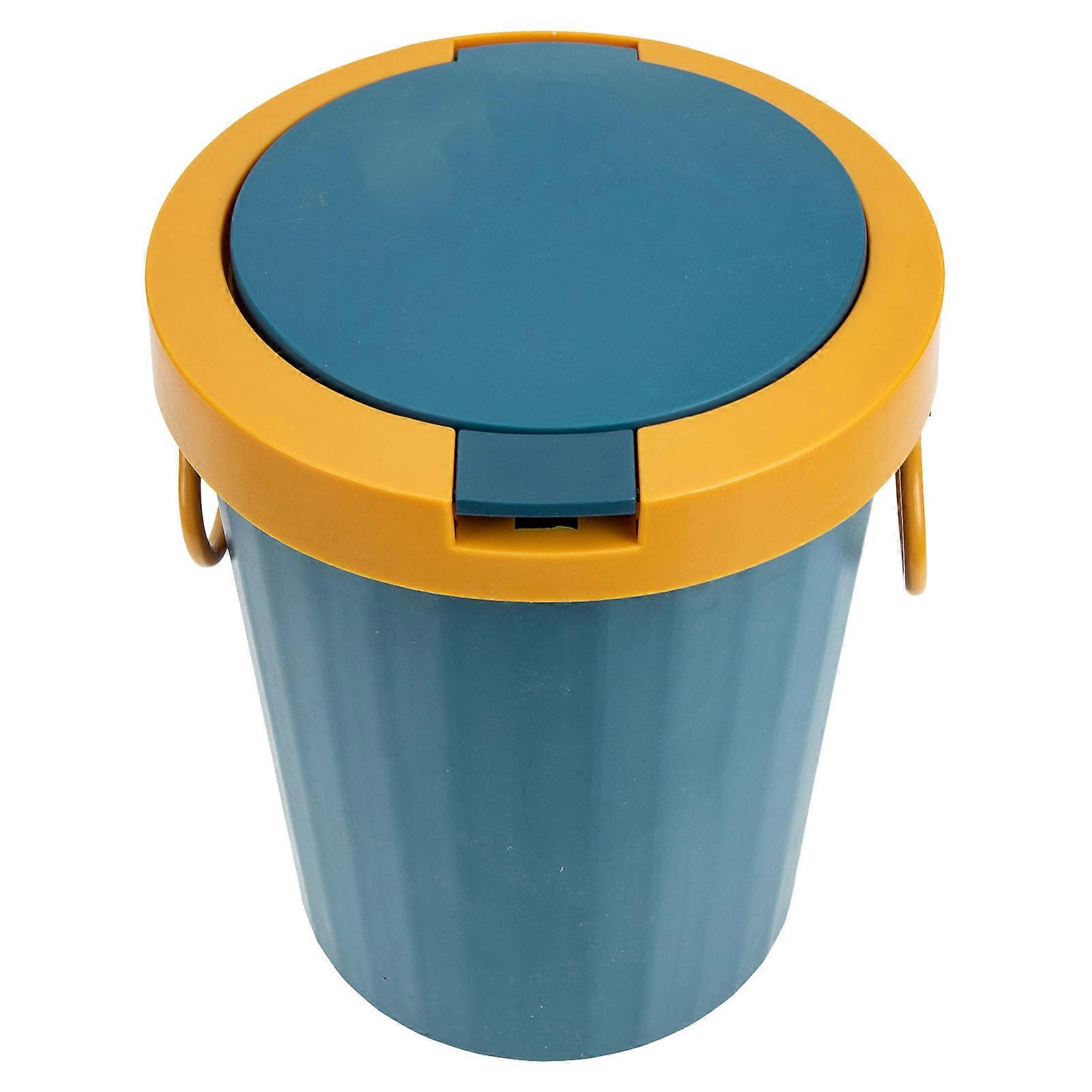 Plastic Trash Can Waste Paper Basket for Kitchen Use 2Pcs