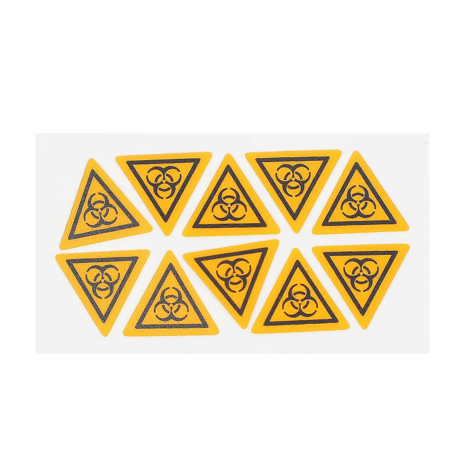 Laboratory Warning Label Caution Sticker for Warning 10Pcs