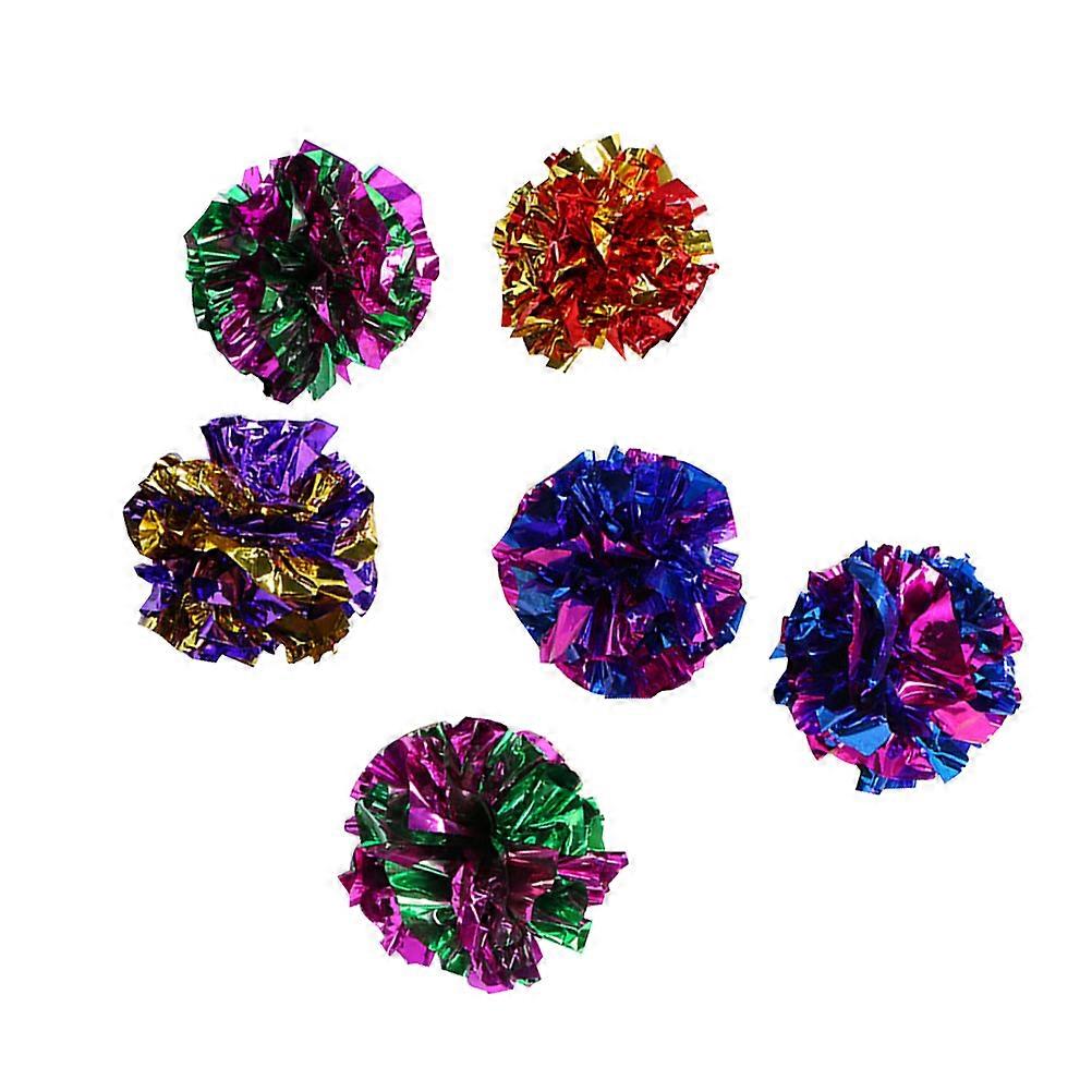 Cat Crinkle Balls Funny Interactive Cat Toys for Exercise 30Pcs