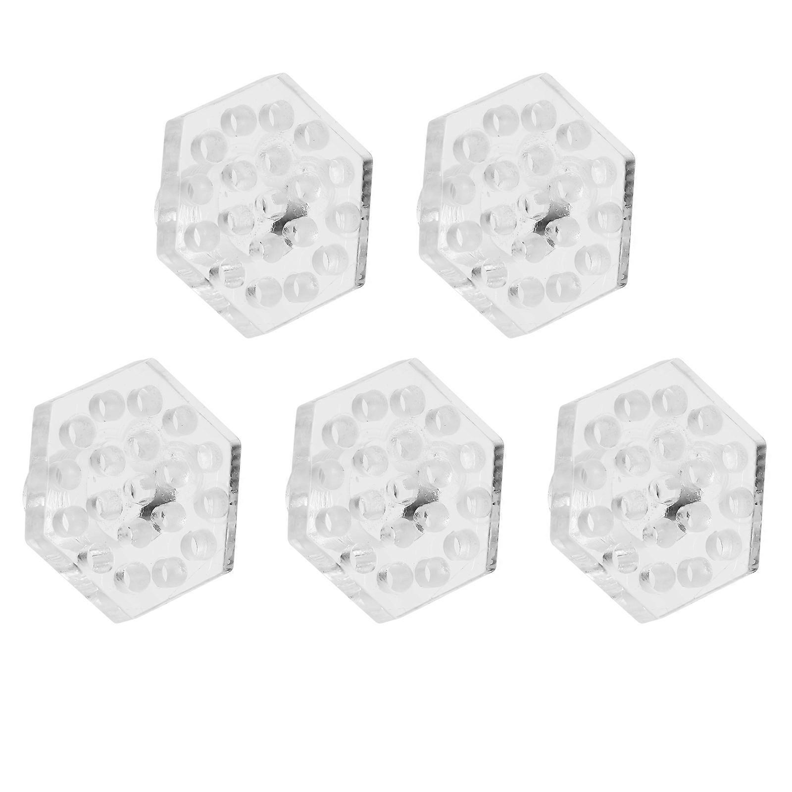 Transparent Coral Plug Acrylic Bracket for Aquarium 10Pcs