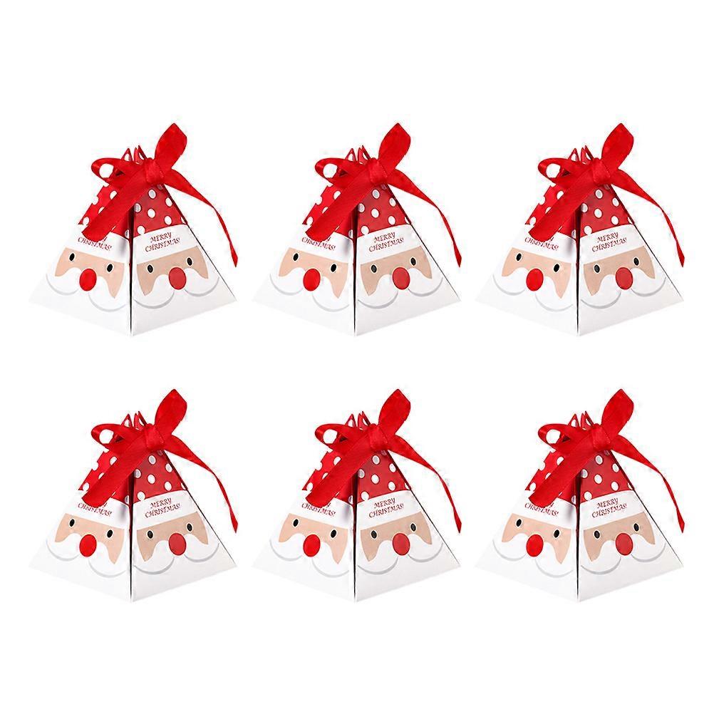 Party Favor Boxes Christmas Candy Box for Party Use 30Pcs Paper Box Red