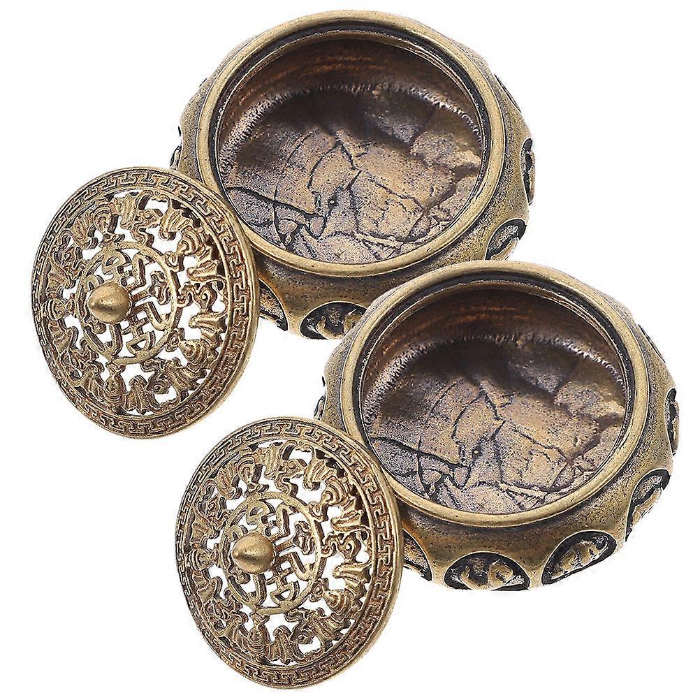 Frankincense Incense Burner Brass Holder for Decor 8Pcs Pack