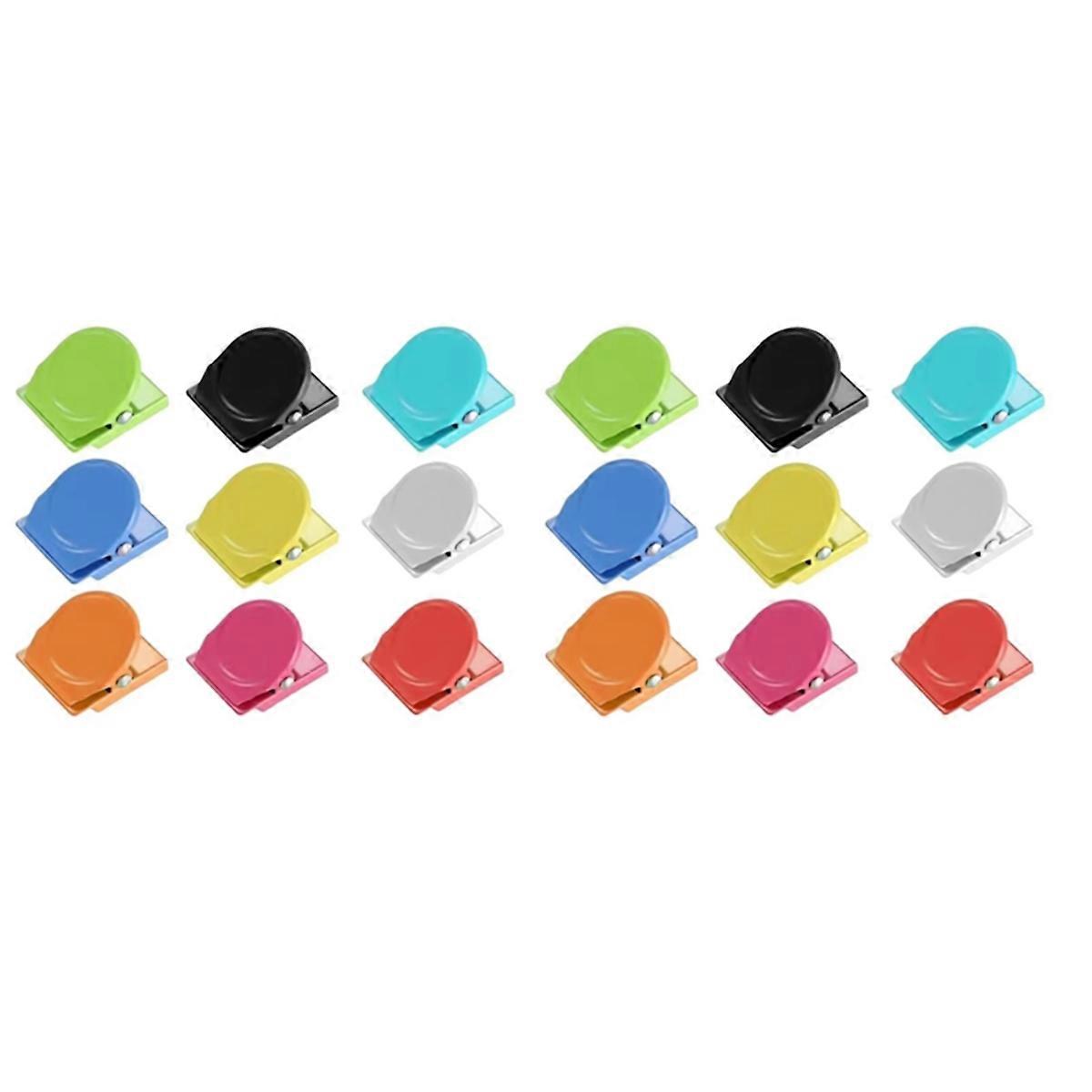 18-Pack Colorful Magnetic Clips -for Notes and Photo