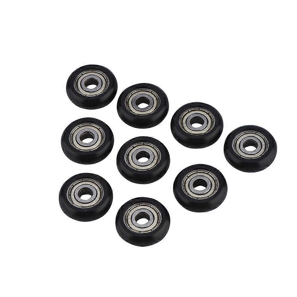 9 Pcs / Pack Black Aluminium Pulley Wheels Roller Bearings for 3D Printer