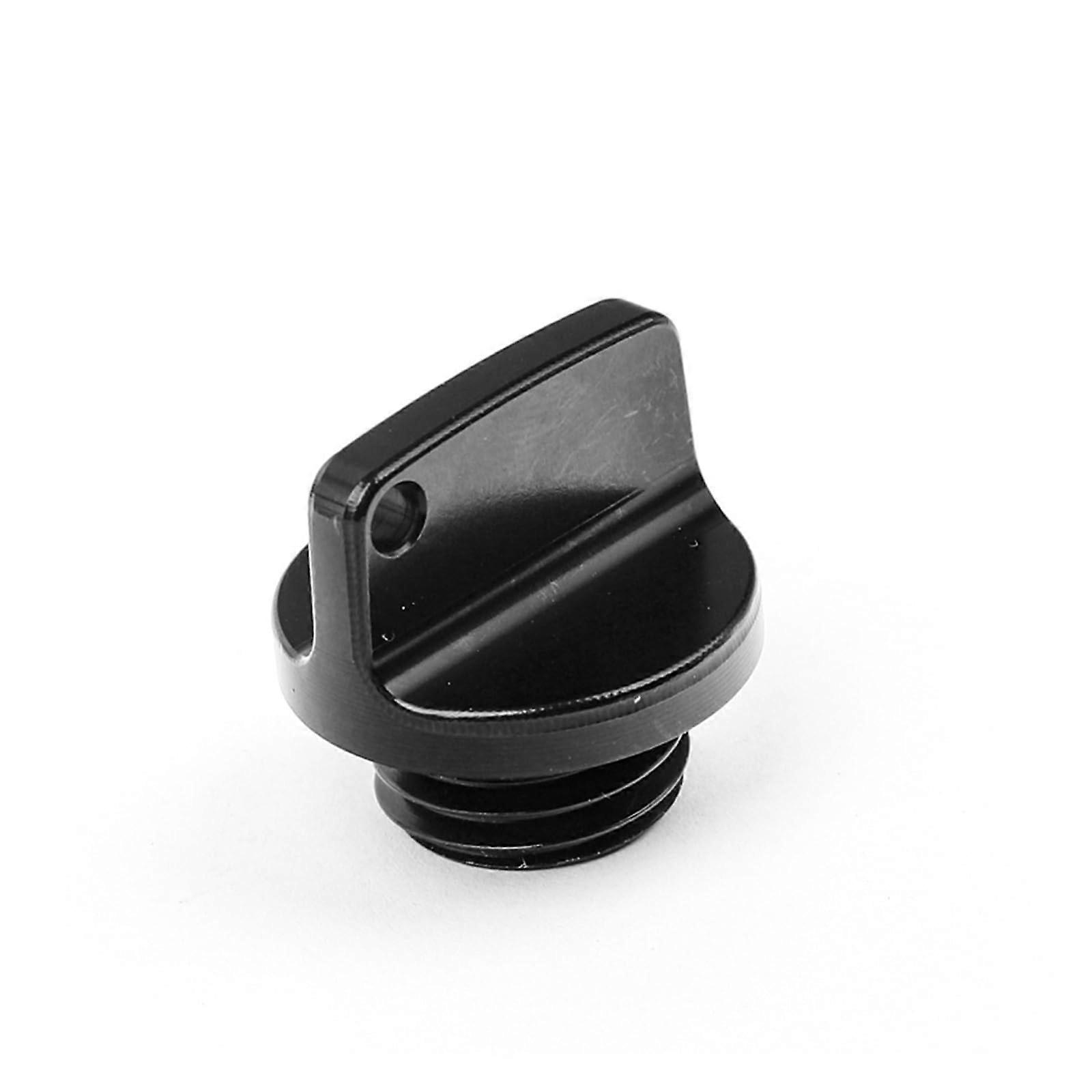 Motorcycle Aluminum M20*2.5 Crankcase Cap Engine Oil Filler Screw Cover Plug Black Compatible With 1
