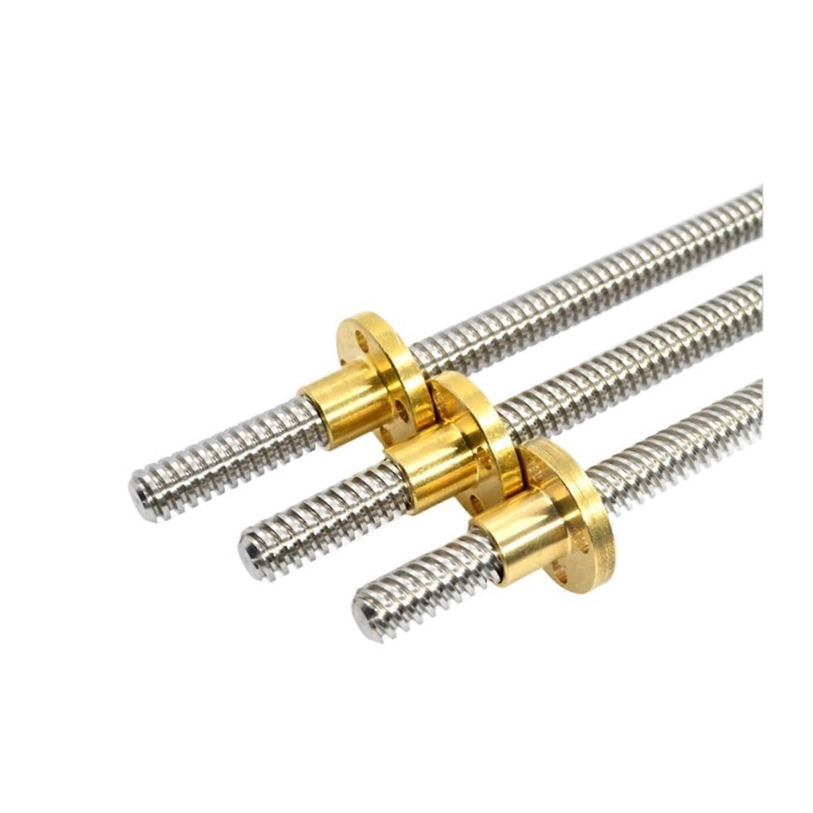 Lead Ball Screw With Nut 304 Stainless Steel T12 Lead 4mm Trapezoidal Spindle Length 100mm1200mm Nut Length 600mm