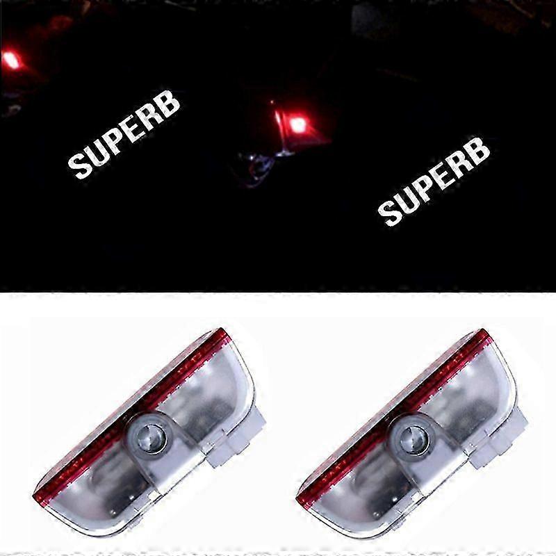 SSRGV Suitable for Skoda welcome lights Haorui Superb SUPERB Superb projection door lights (2 packs)