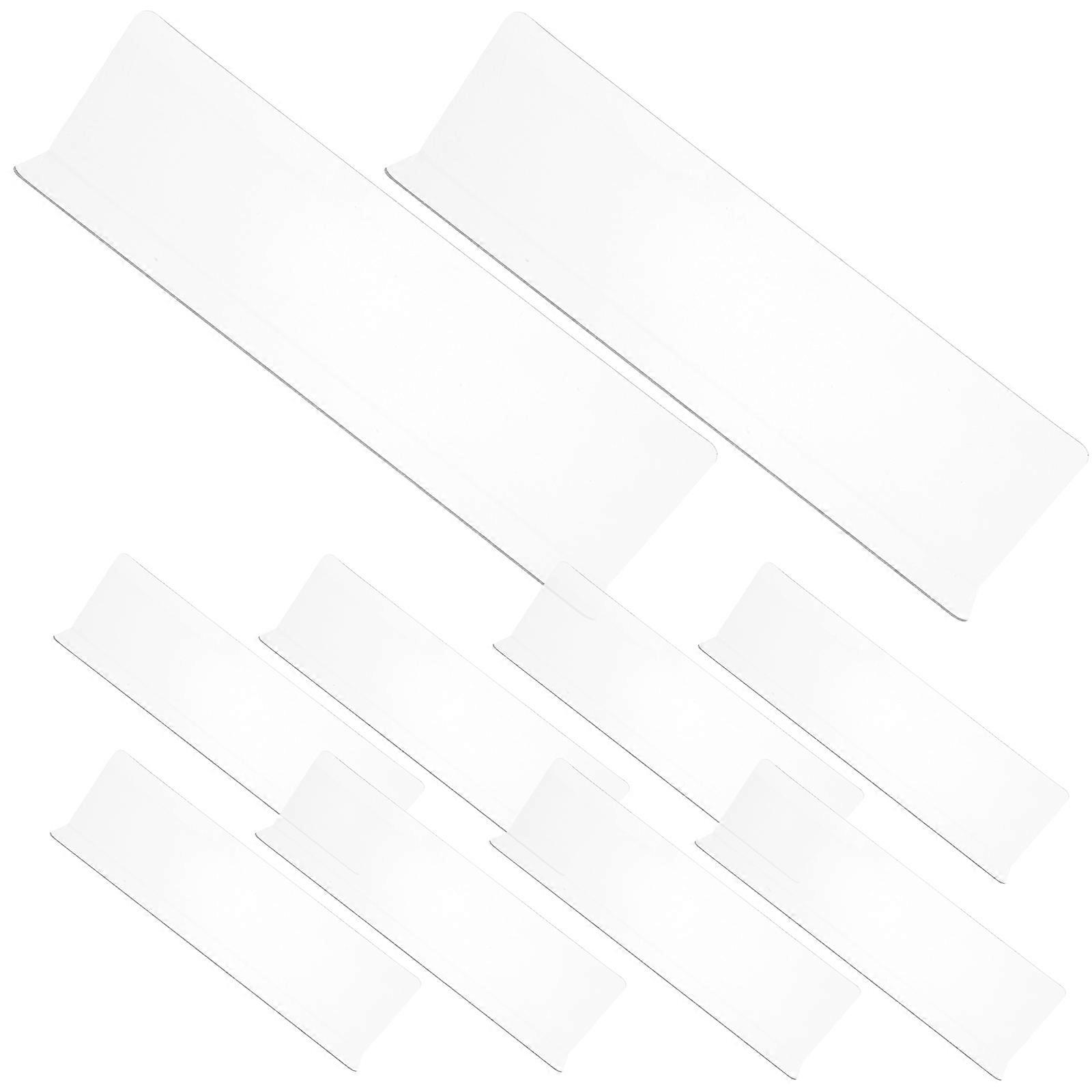 PVC Shelf Dividers for Storage Bins Clear Dividers 20Pcs Set