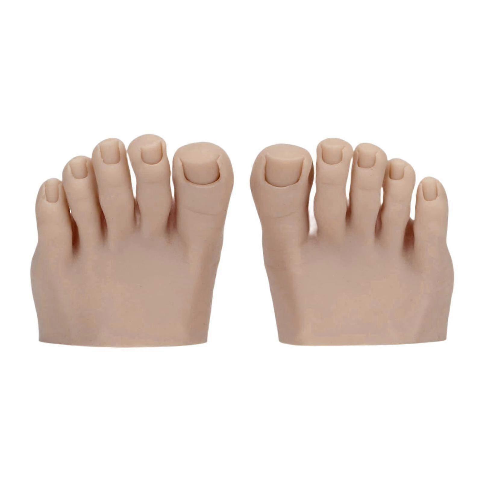 Practice Fake Foot Model Nail Mannequin Realistic Reusable Display Movable