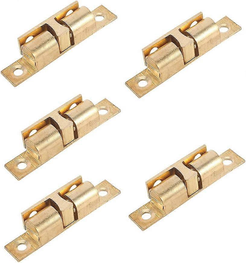 5pc Ball Catch Solid Brass Adjustable Double Ball Tension Roller Catch