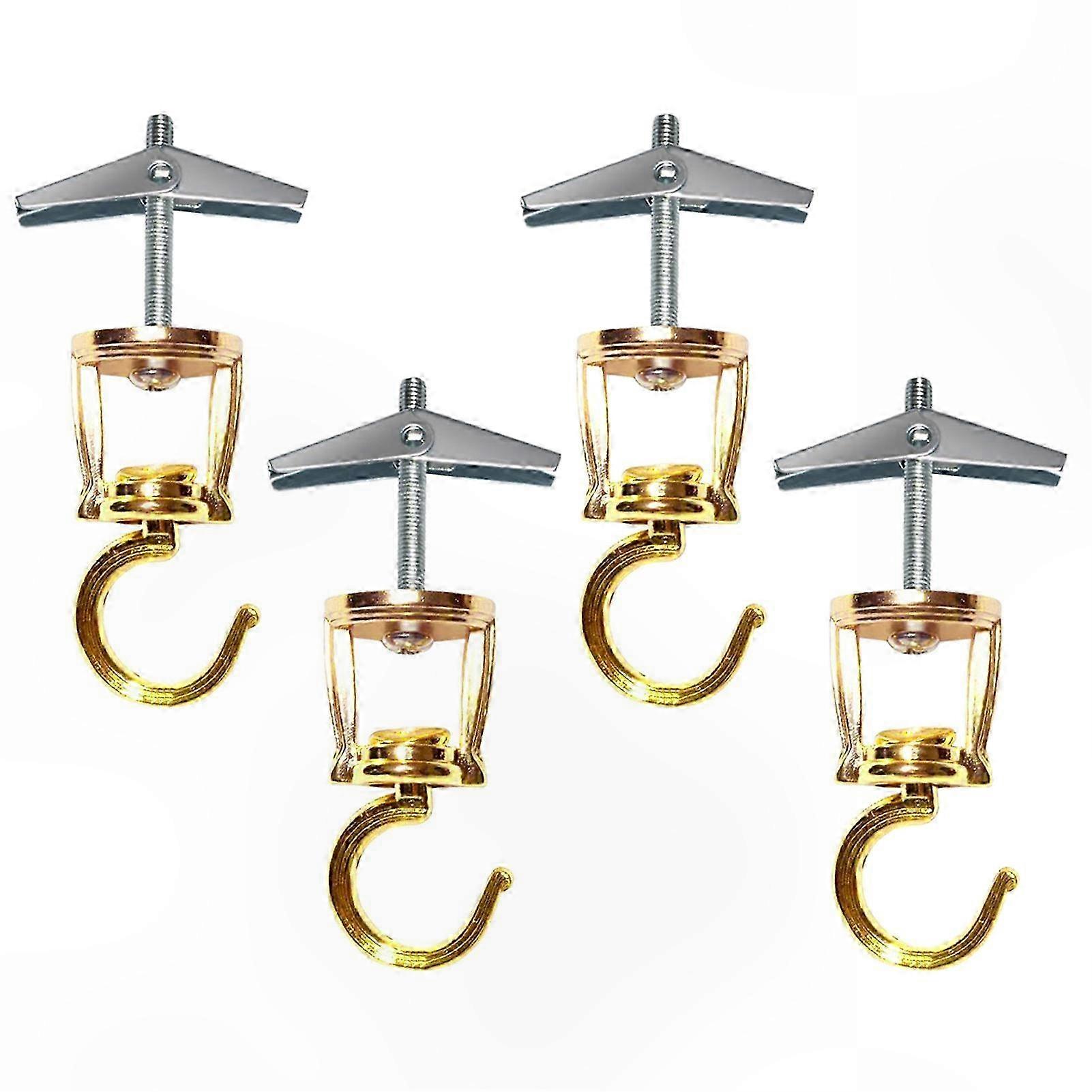 Heavy Duty Metal Ceiling Hooks for Hanging Plants Birdfeeders Lamps Easy Install Screw-in Rotating Plant Hangers