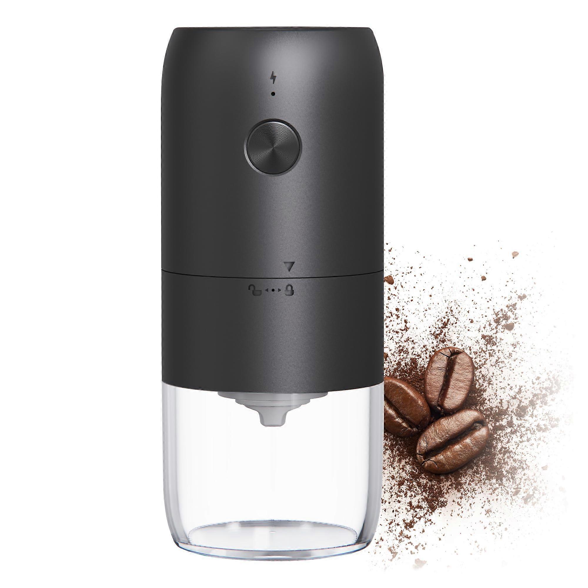 Portable Electric Coffee Grinder, Compact Burr Automatic Coffee Bean Grinder, Coarseness Adjustment USB Rechargeable, Multi Grind, Simple Operation