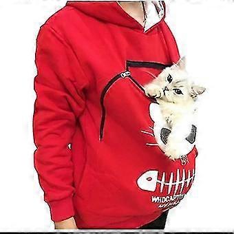 Bluza z kapturem dla miłośników kotów, kangur, pies, łapa zwierzaka, bluza z kapturem, kieszeń, ucho zwierzęcia, kaptur