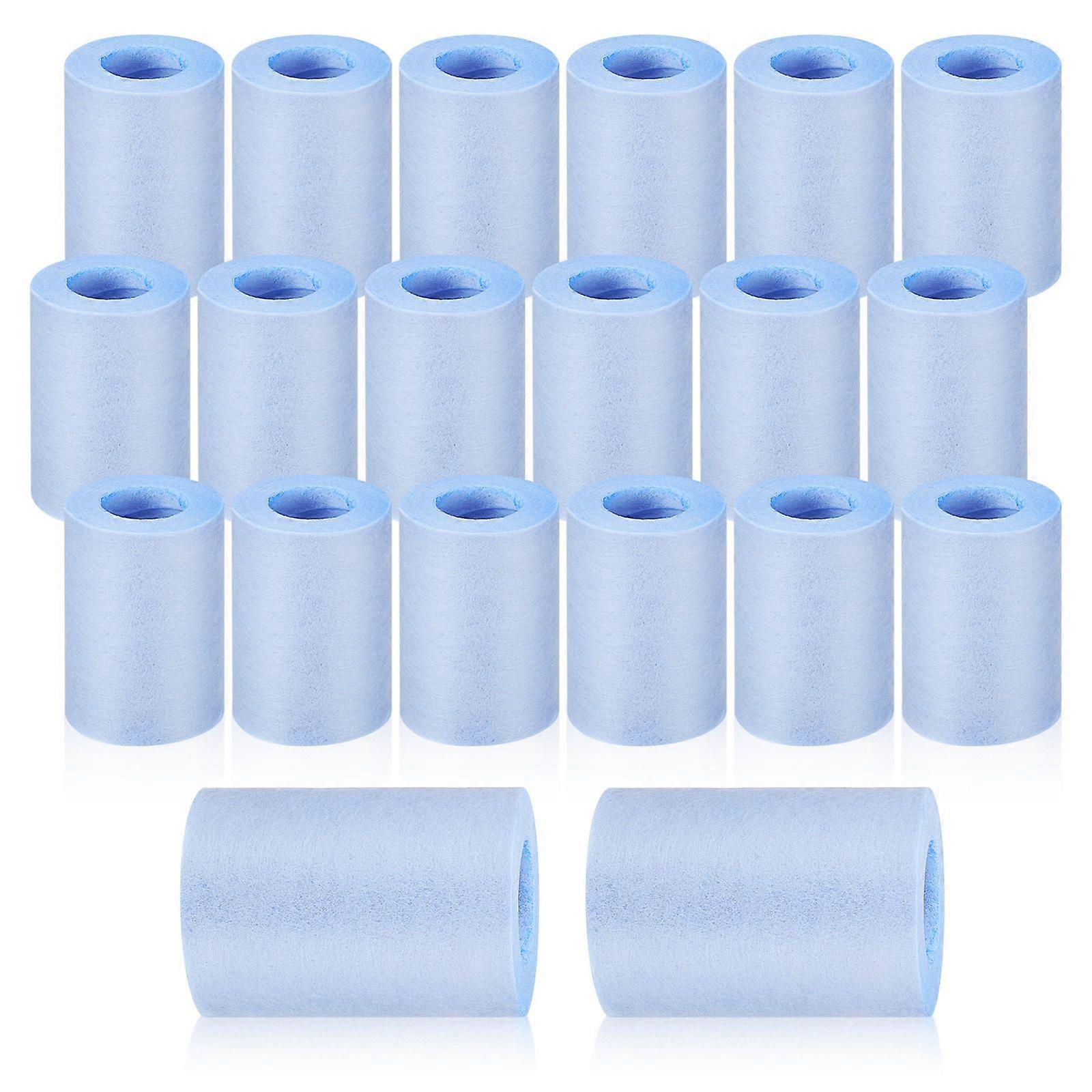 20pcs Shower Filter Cotton Universal Water Filter Bathroom Water Filter Replacement Inserts Bath Filter Bathroom Sink Filter Medium