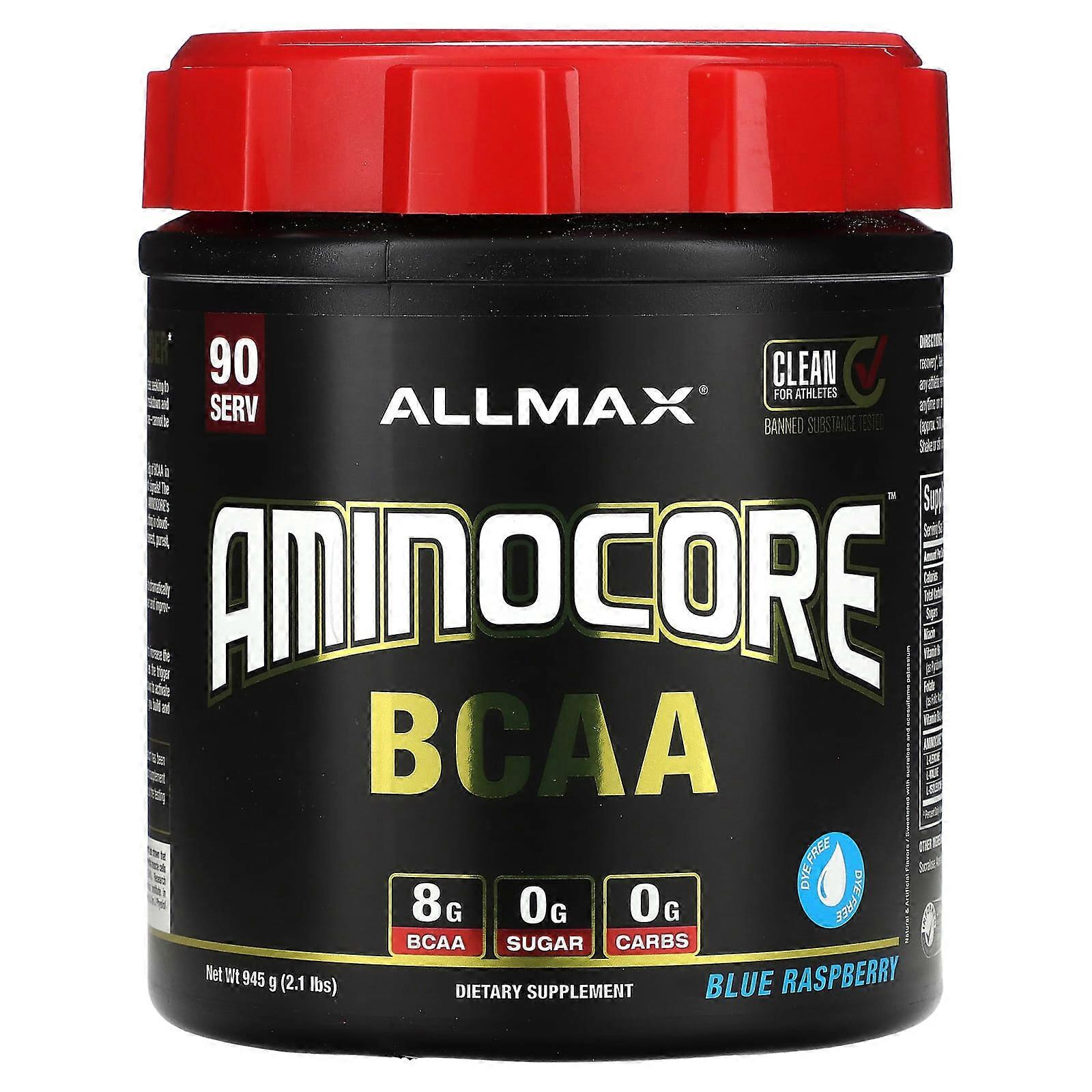 AMINOCORE BCAA, Blue Raspberry, 2.1 lbs (945 g)