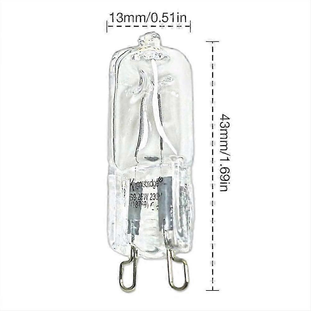 10Pcs G9/G4 halogen bulbs, 18w transparent halogen dimmable bulbs