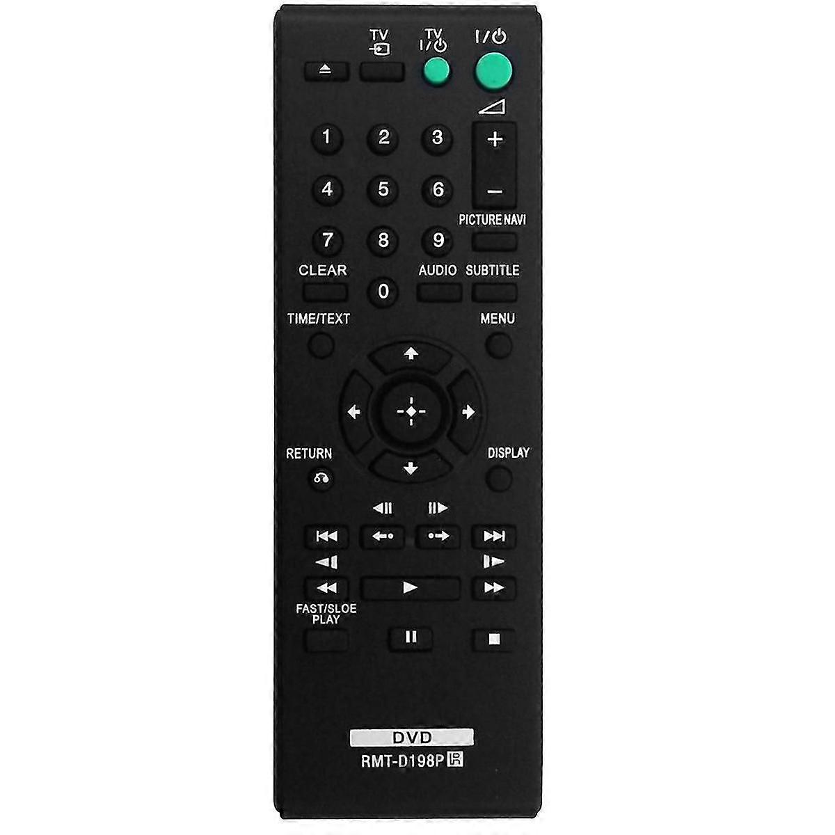 Replace -D198P Remote Control suitable for DVD Player SR760 SR170 DVPSR170 DVPSR370 RMTD198P