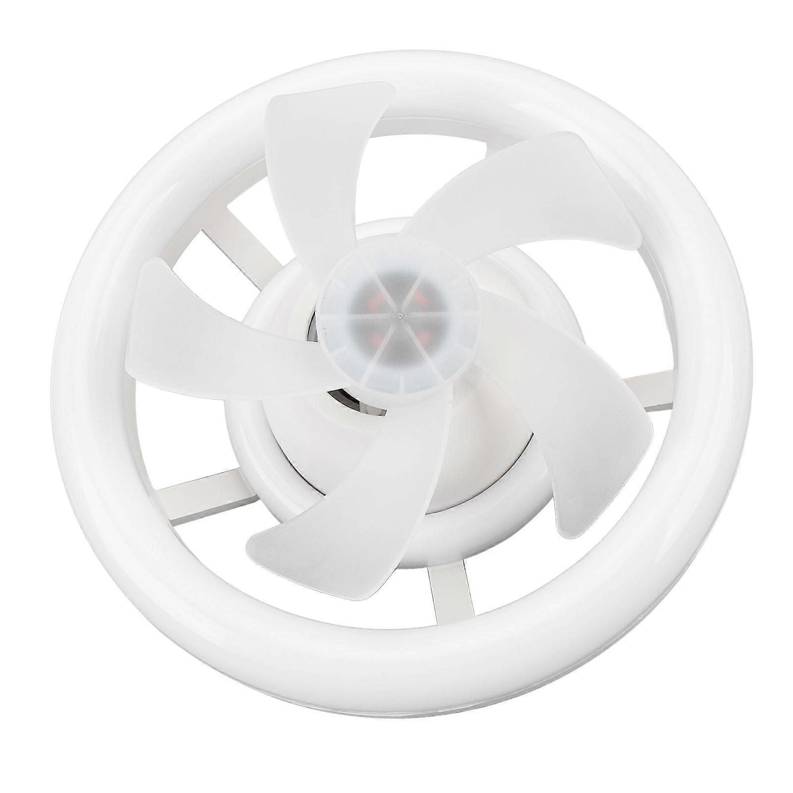 LED Ceiling Fan Light Adjustable Brightness 3 Color Dimmable Multifunctional Smart Electric Fan Light with Remote Control 