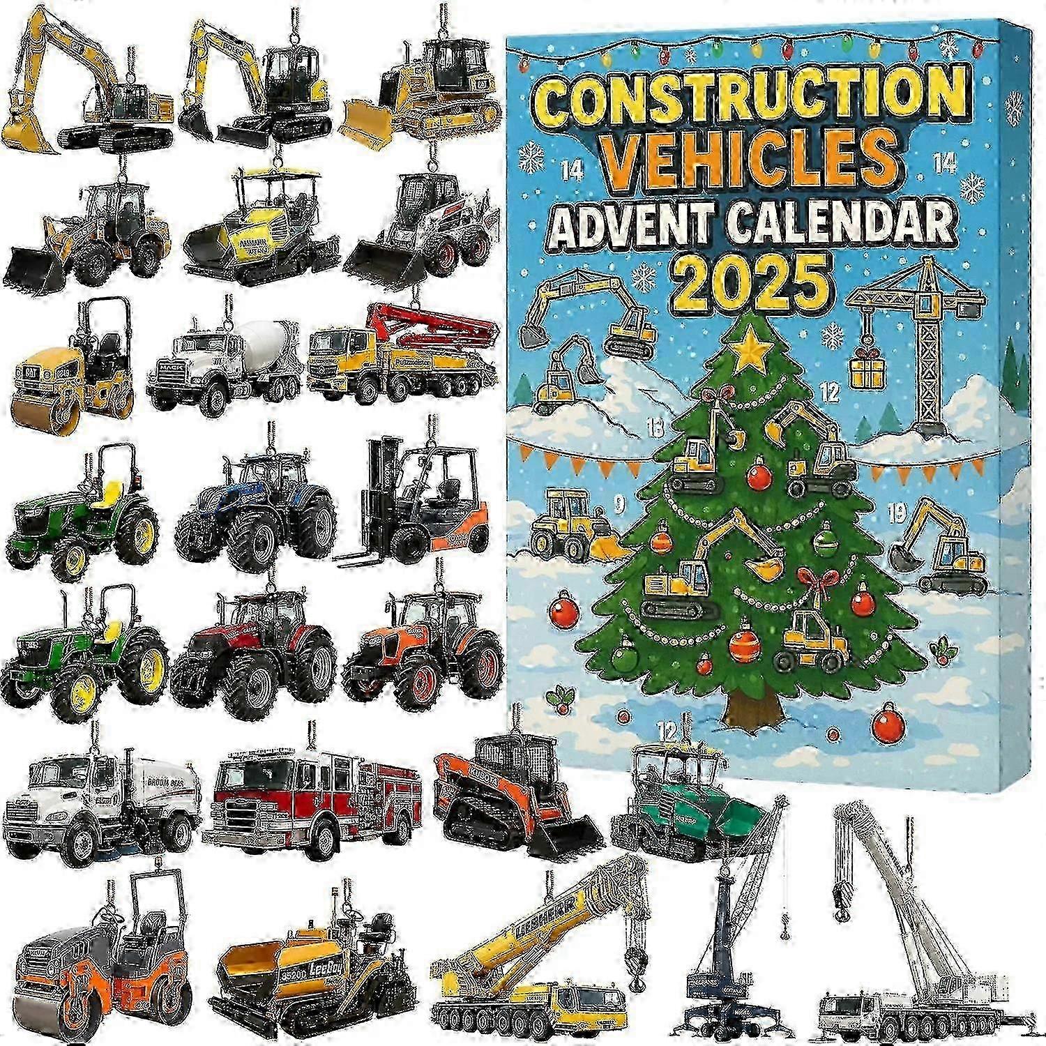 Construction Vehicles Advent Calendar 2025