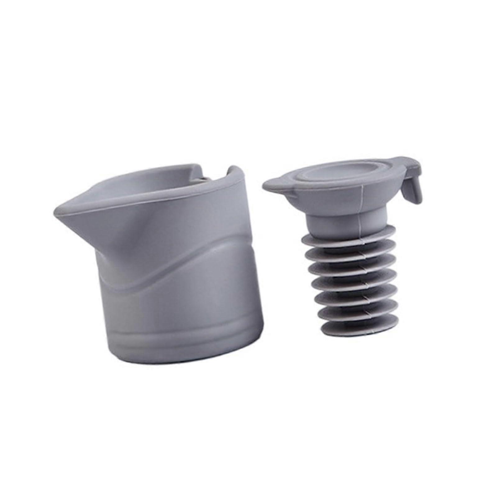 Wine Stopper Silicone SpillProof Gray EasyToUse For Preserving Opened Wine Bottles Quick Seal Tool